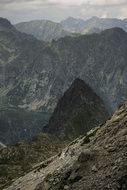panoramic view of the high Tatras in slovakia