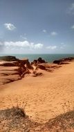 Landscape with the sand and water