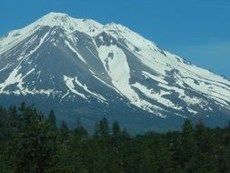snowy high mountain range