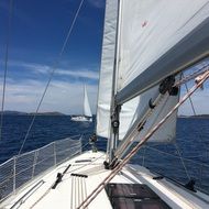 sailboats in the waters of croatia