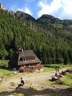 Landscape of national park in Poland