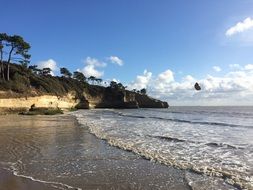 ocean coastline on a sunny day