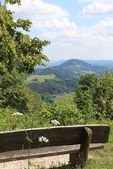 Beautiful landscape with Hohenstaufen