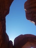 scenic red sandstone in the national park in Utah