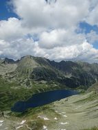 lake in the high tatras, poland