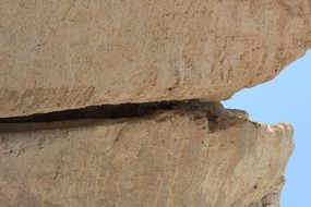 rock in a desert close-up