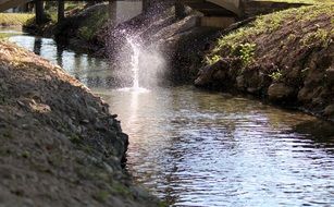 Landscape of Stream flowing