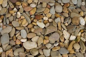 background of grey and yellow pebbles