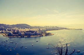 view of Rio de Janeiro from funicular