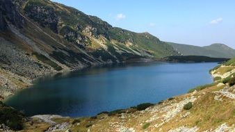 panoramic view of the black pond tracked in the Tatras