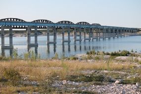 photo of the railway bridge across the river