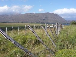 Wooden fence in Argentina