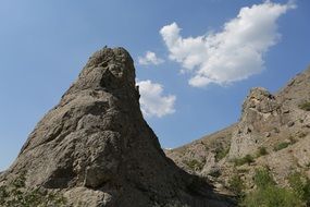 Beautiful landscape of mountains in Crimea