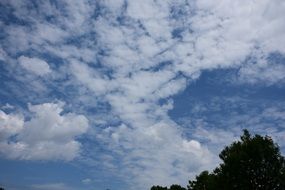 Sky Blue White
