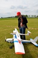 two plane models on the field