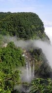 waterfall in mountains as a decoration