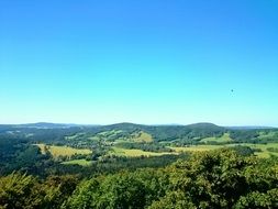 panoramic view of the scenic landscape of czech switzerland