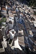 village on a slope in Alcala del Jucar