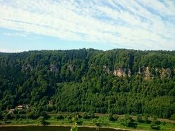 Panoramic view of the nature of Czech Switzerland