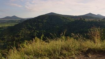 Landscape of hills in Czech Republic