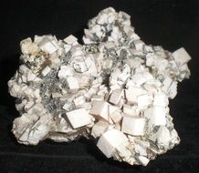 close up view of mineral with cubes
