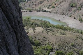 Lake in the mountains in Crimea