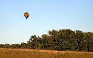 Balloon above Meadow and Forest