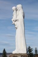 Statue Maria Madonna in the mountains