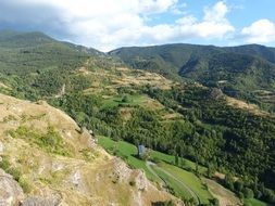 scenic mountains in summer, spain, pallars sobira, farrera