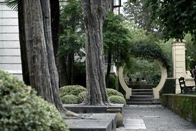 Garden in a public park