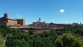 panoramic view of the city in tuscany