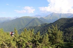 hiking in the green mountains