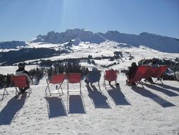 Skipanorama on a mountain