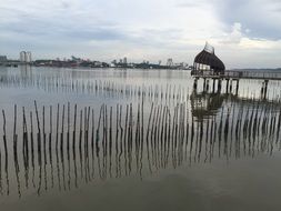pier on straits of johor