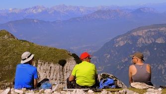 hikers having rest