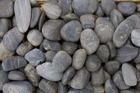 gray pebbles on a beach in Australia
