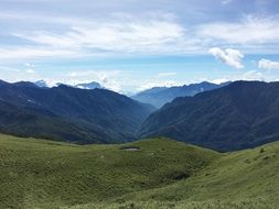 Landscape with the mountains in Taiwan