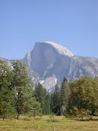 Half Dome - granite rock and one of the symbols of Yosemite National Park