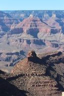 Landscape of the beautiful and colorful valley in Grand Canyon