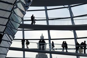 photo of people in the Reichstag building in Germany
