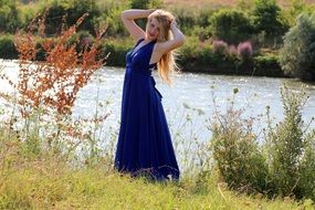 Girl Dress Blue
