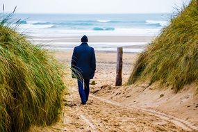 Man near the sea