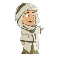 Man in clothe, thawb or thobe