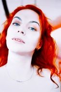 girl with red hair portrait