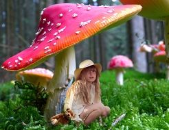 Child under the fungus