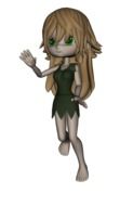 clipart of Manga Girl
