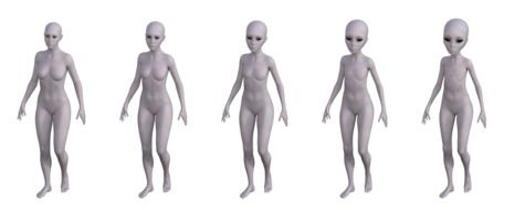 human evolution in different figures