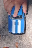Car Toy in kid hand