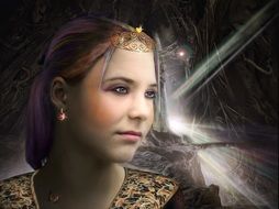 Girl from fairytale clipart