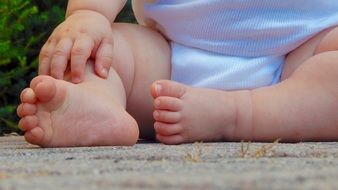 chubby baby feet